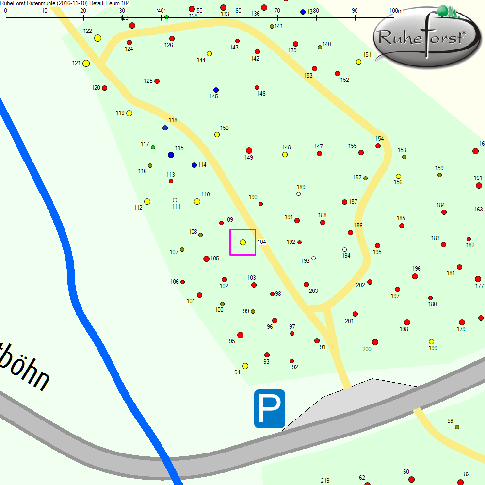 Detailkarte zu Baum 104