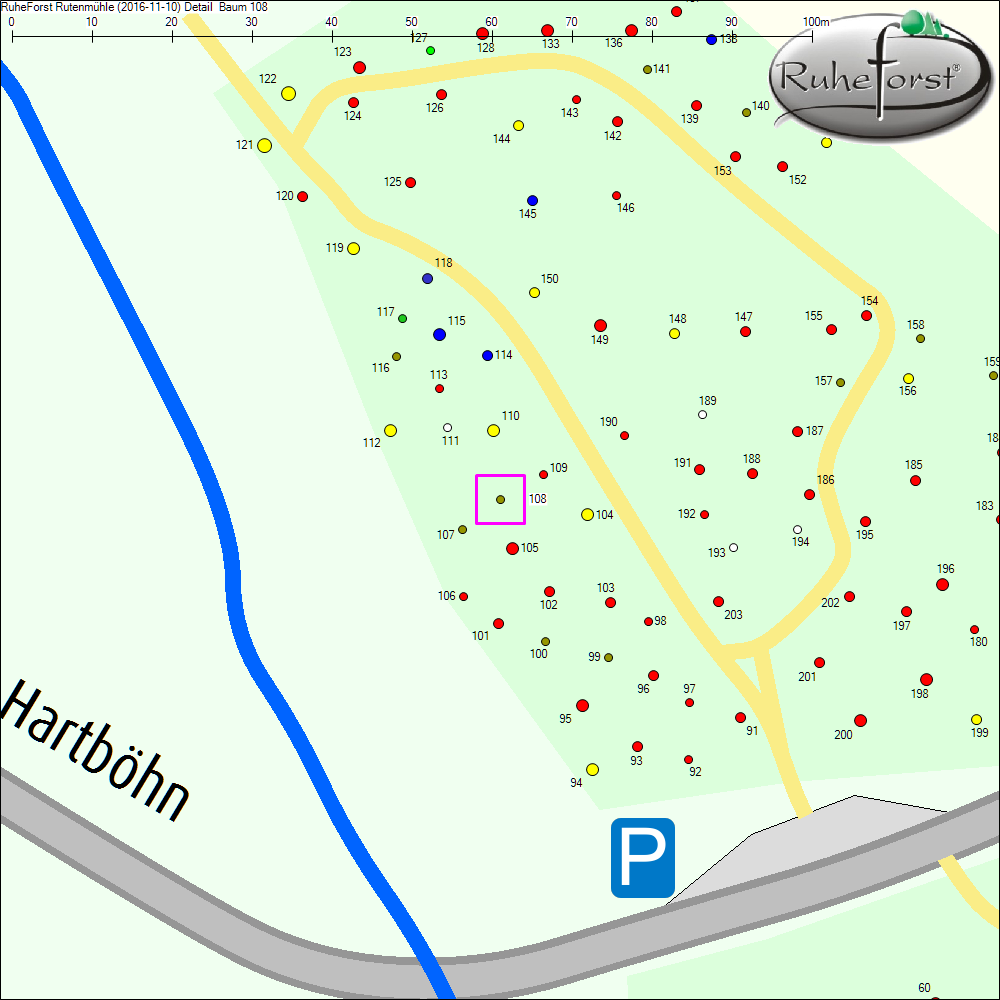 Detailkarte zu Baum 108