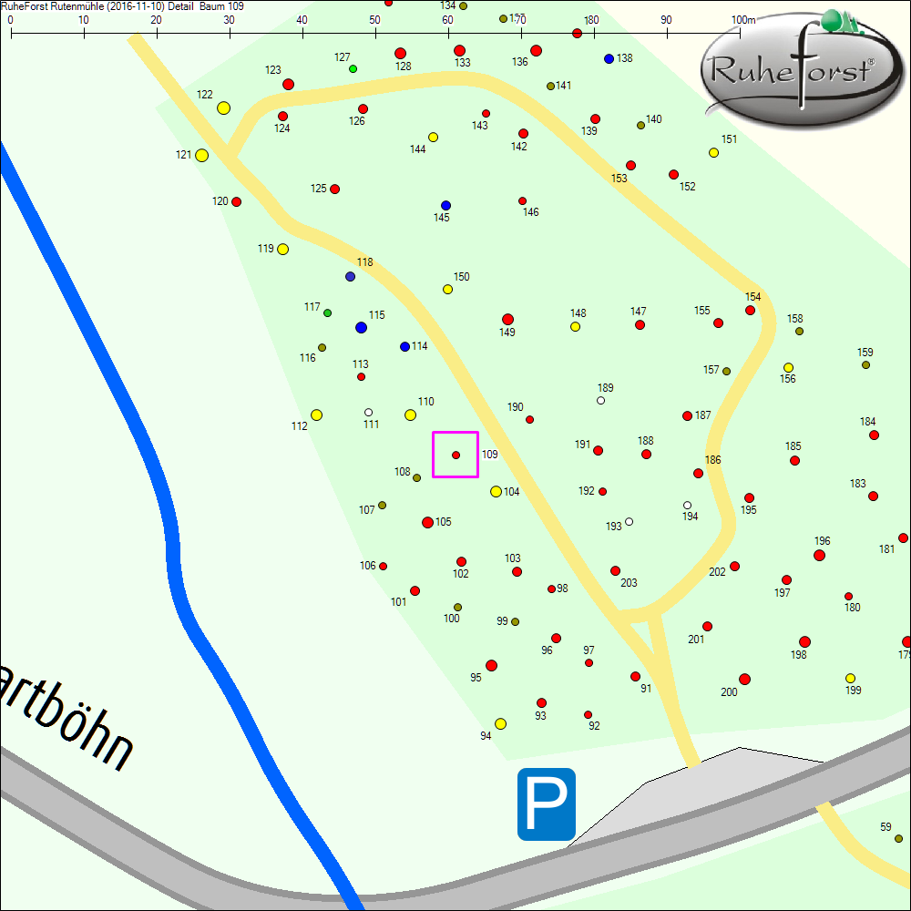 Detailkarte zu Baum 109