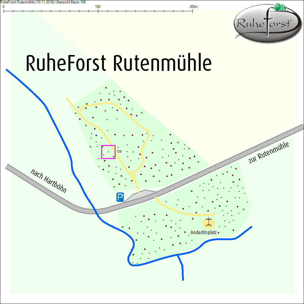 &Uuml;bersichtskarte zu Baum 109
