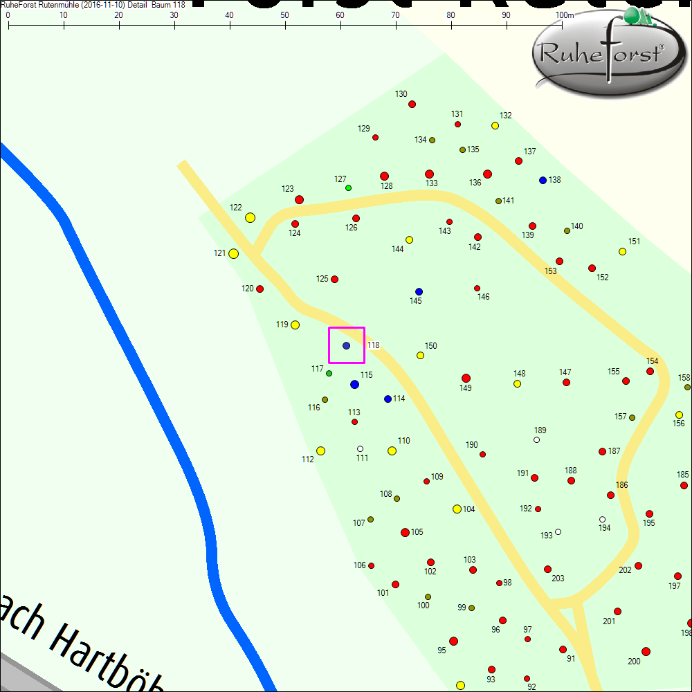 Detailkarte zu Baum 118