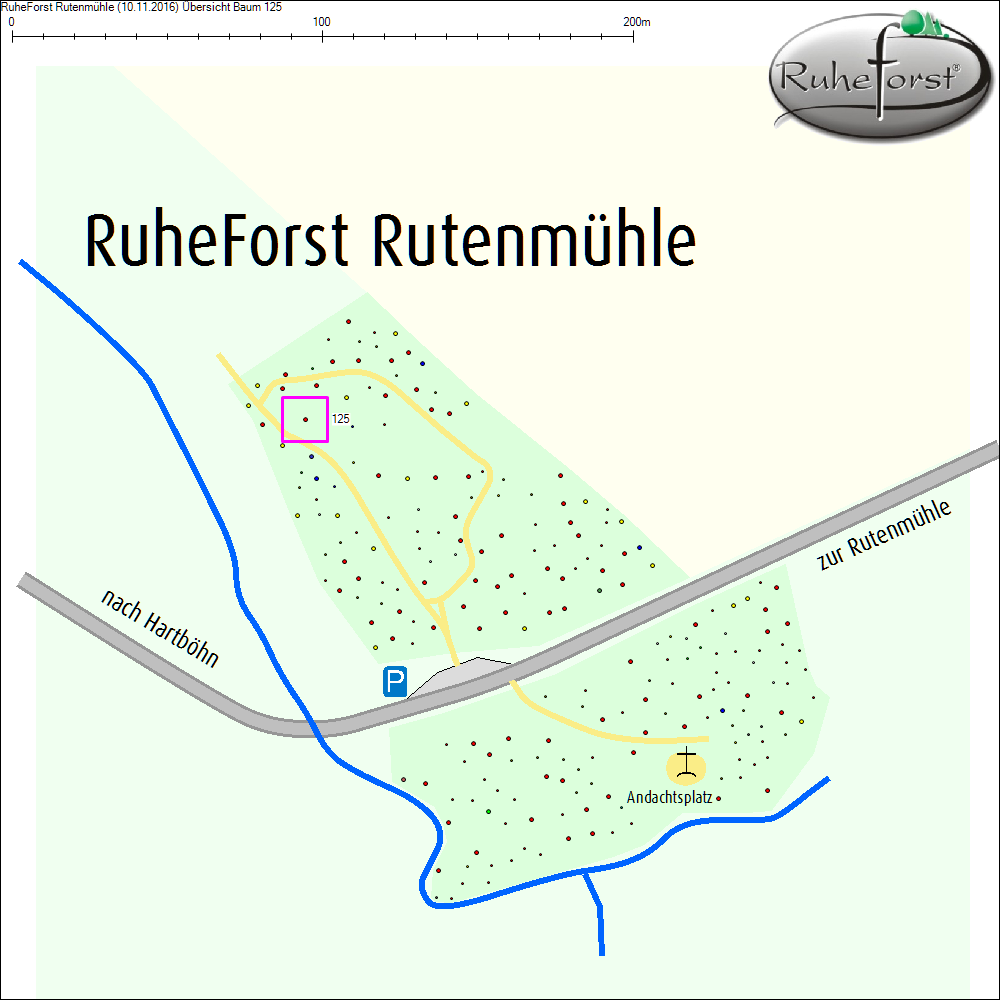 &Uuml;bersichtskarte zu Baum 125