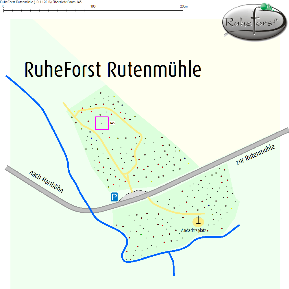 &Uuml;bersichtskarte zu Baum 145