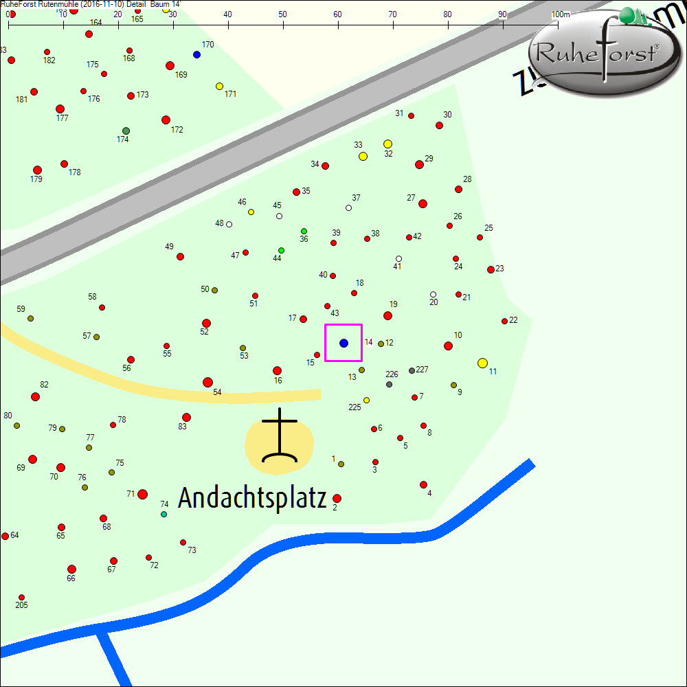 Detailkarte zu Baum 14