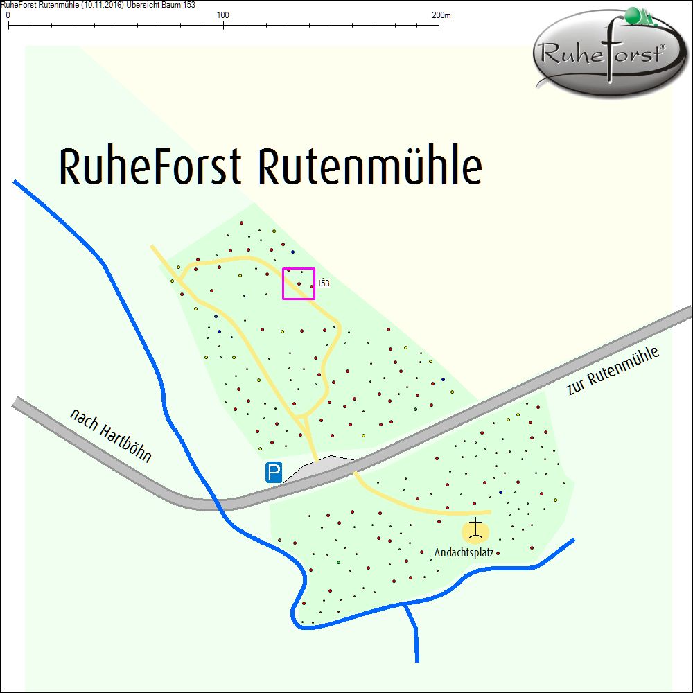 &Uuml;bersichtskarte zu Baum 153