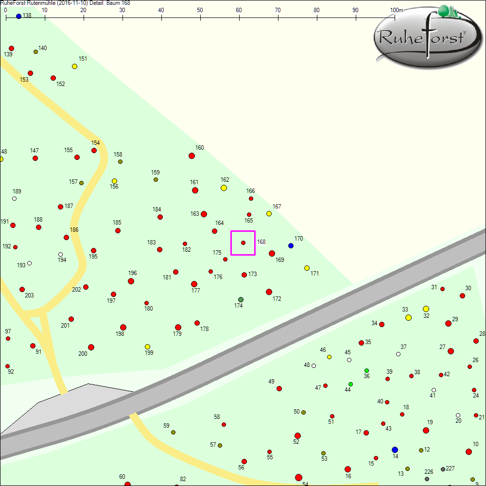 Detailkarte zu Baum 168
