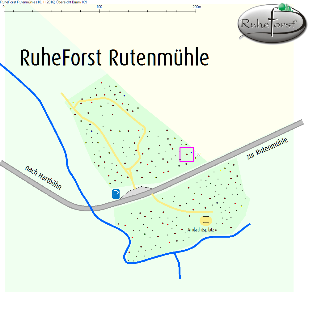 &Uuml;bersichtskarte zu Baum 169