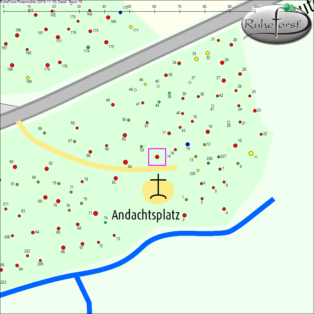 Detailkarte zu Baum 16