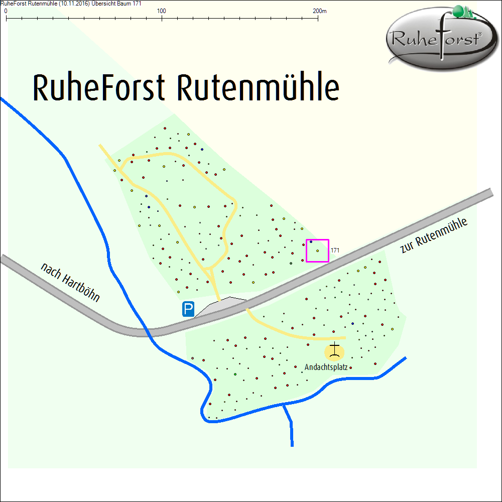 &Uuml;bersichtskarte zu Baum 171