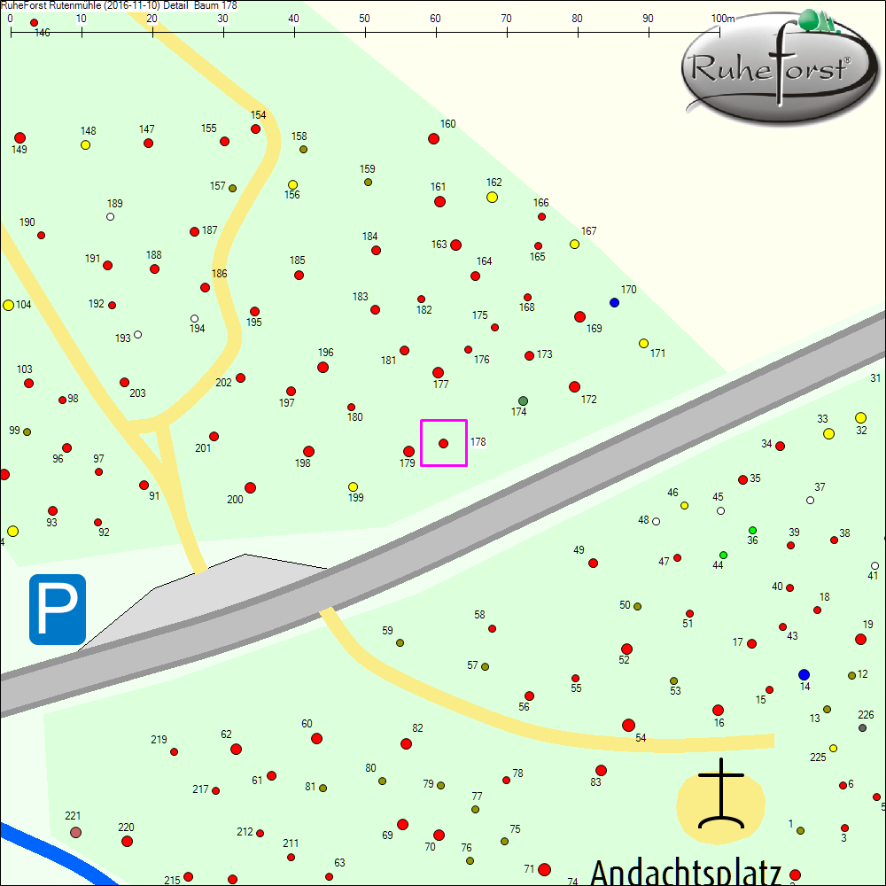 Detailkarte zu Baum 178
