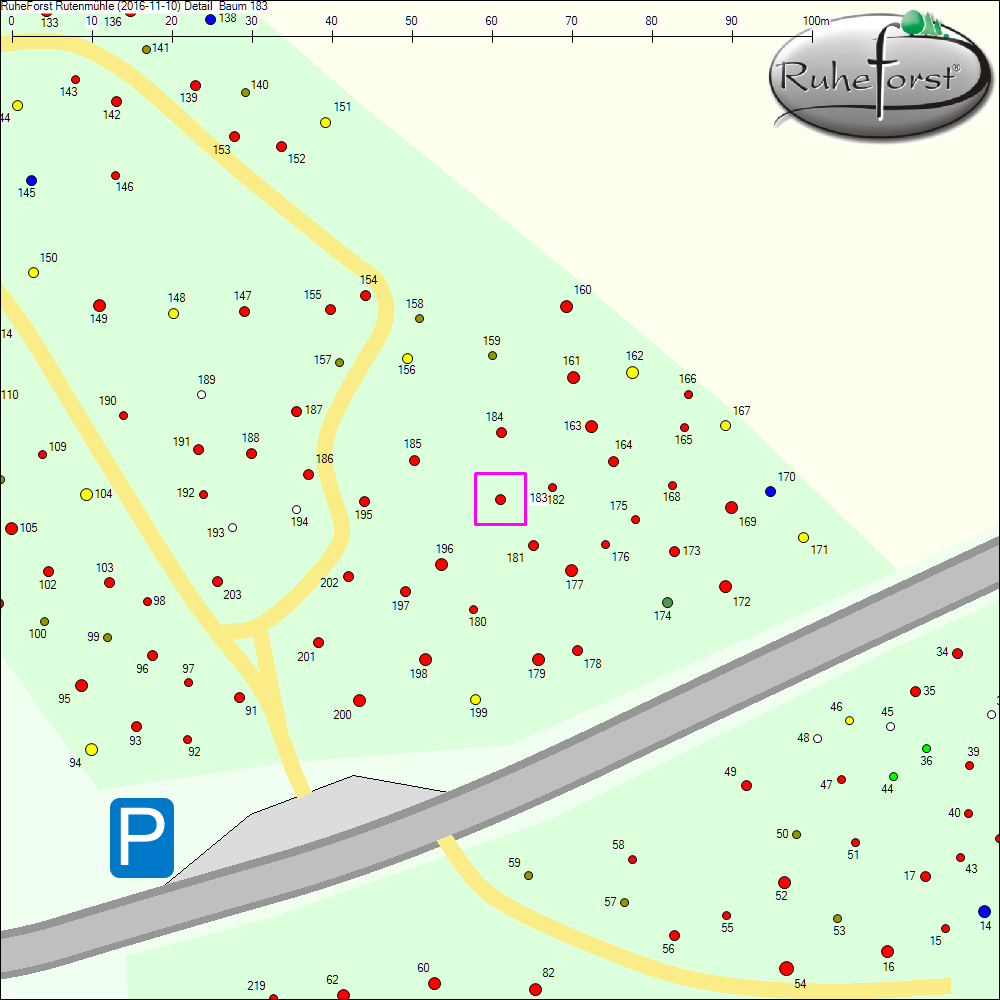 Detailkarte zu Baum 183