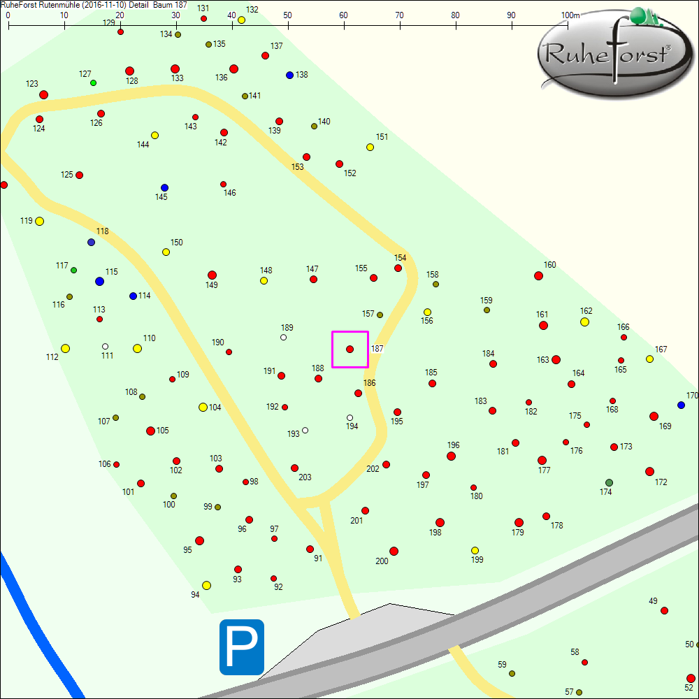 Detailkarte zu Baum 187