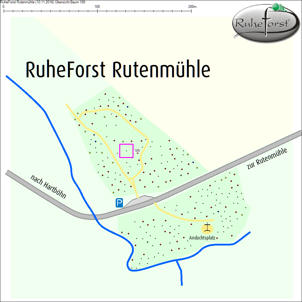 &Uuml;bersichtskarte zu Baum 189