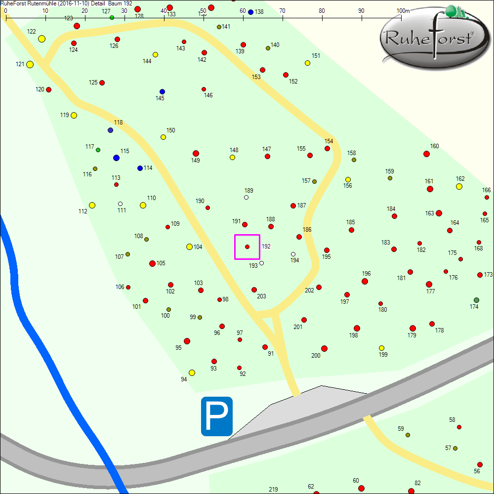 Detailkarte zu Baum 192