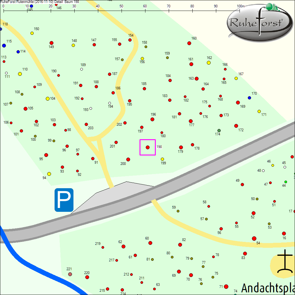 Detailkarte zu Baum 198