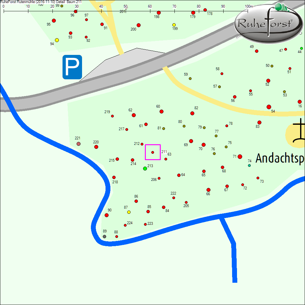 Detailkarte zu Baum 211