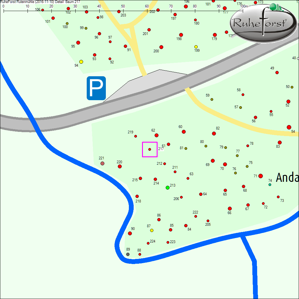 Detailkarte zu Baum 217
