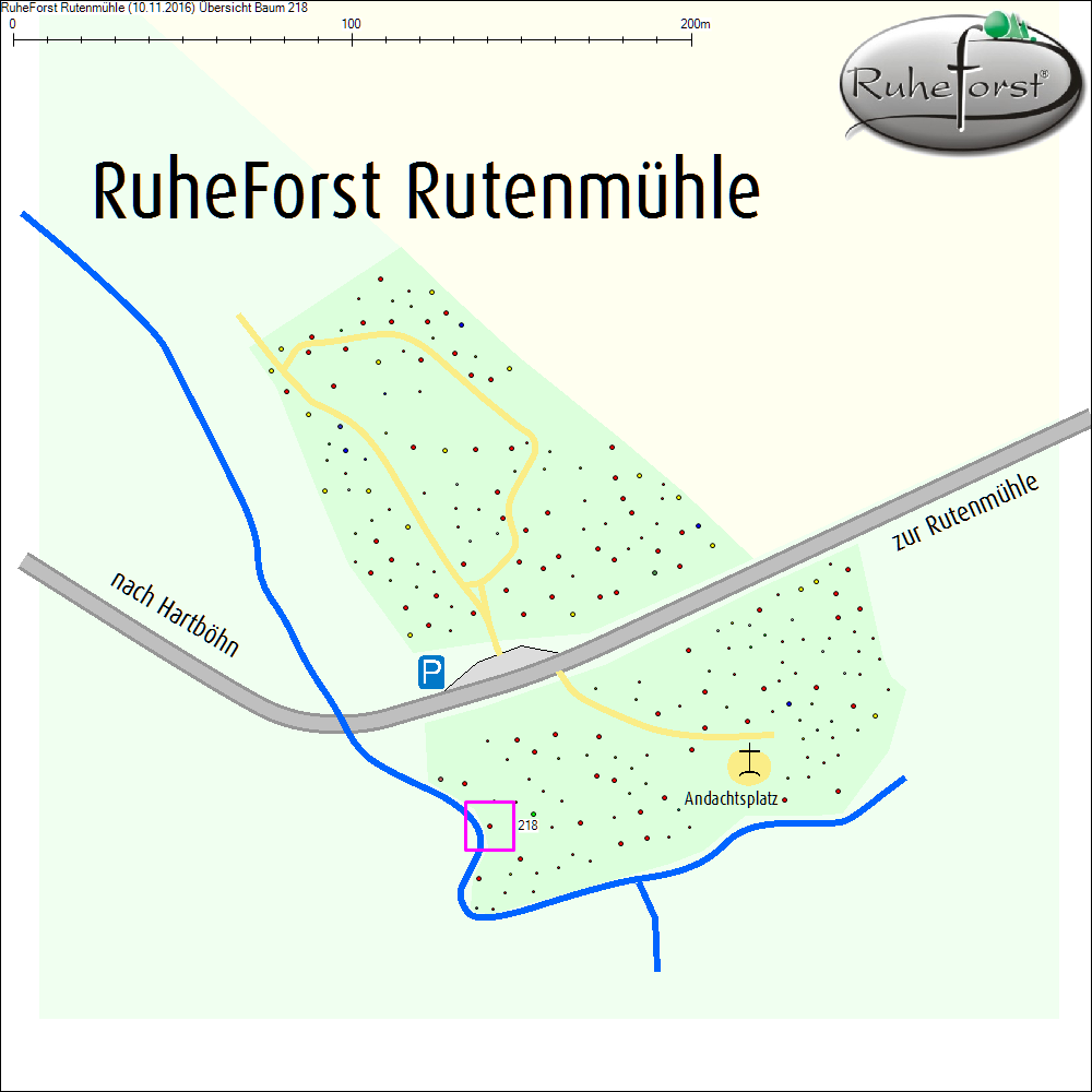 &Uuml;bersichtskarte zu Baum 218