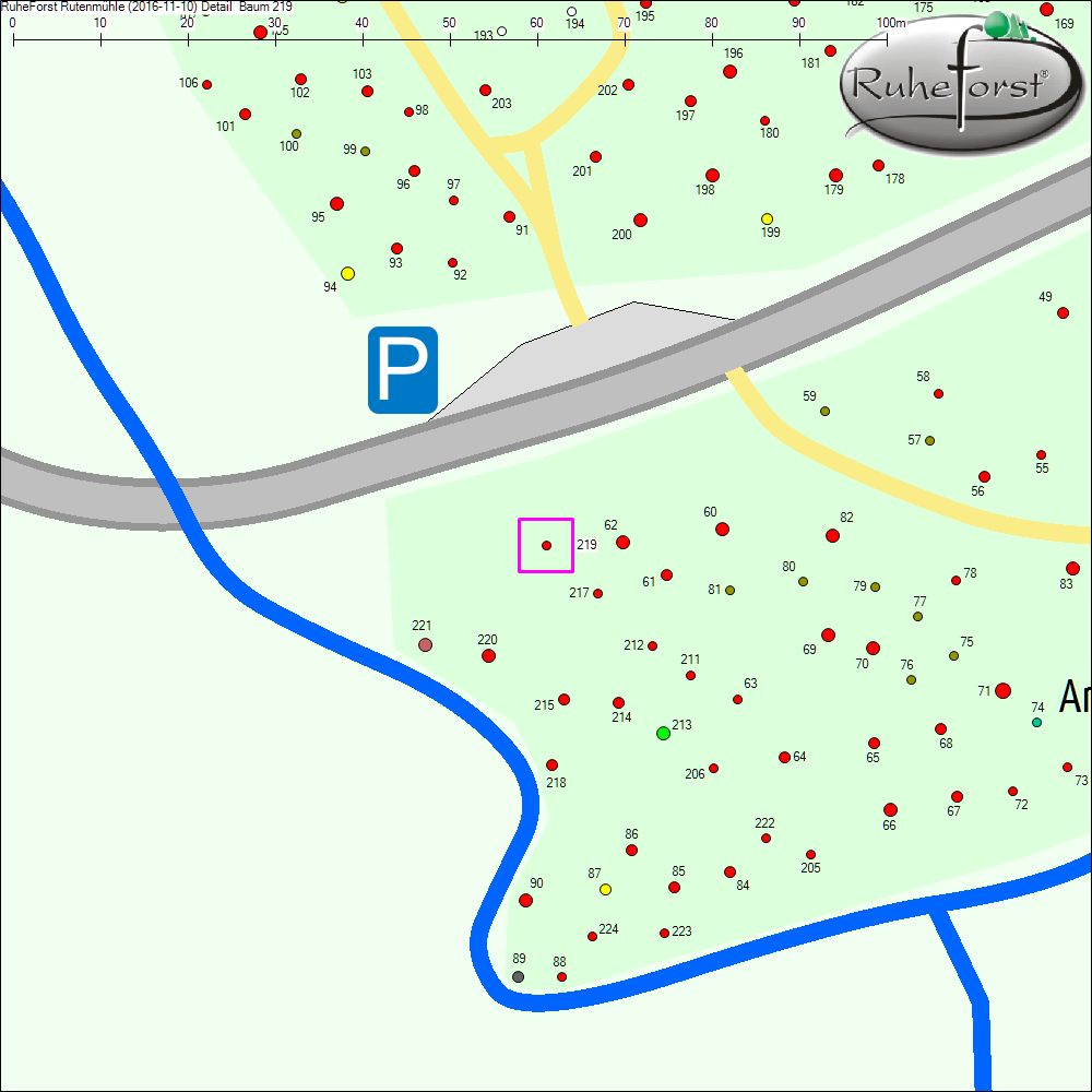 Detailkarte zu Baum 219