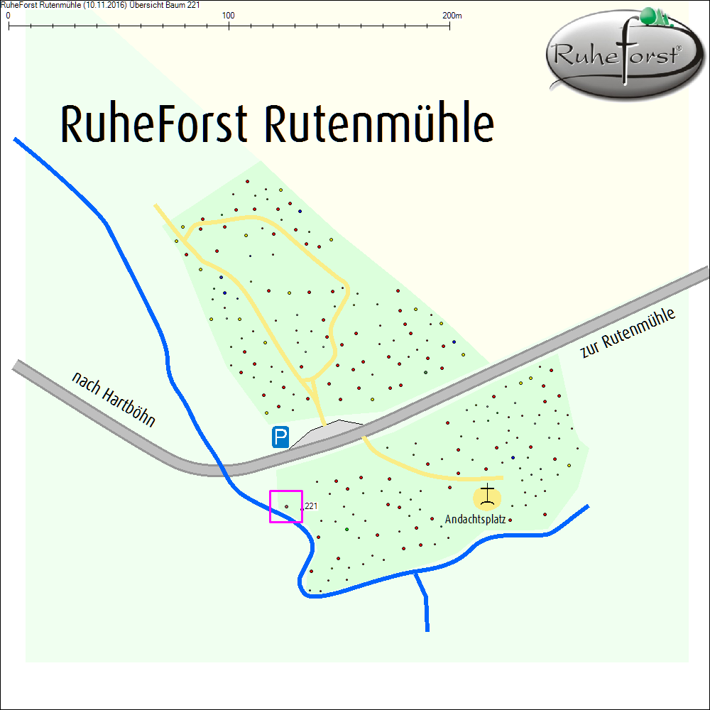 &Uuml;bersichtskarte zu Baum 221