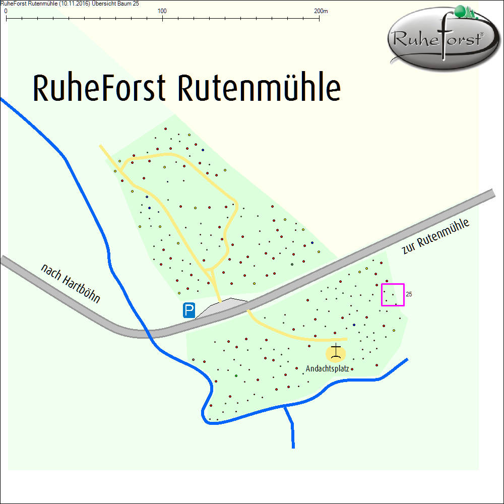 &Uuml;bersichtskarte zu Baum 25