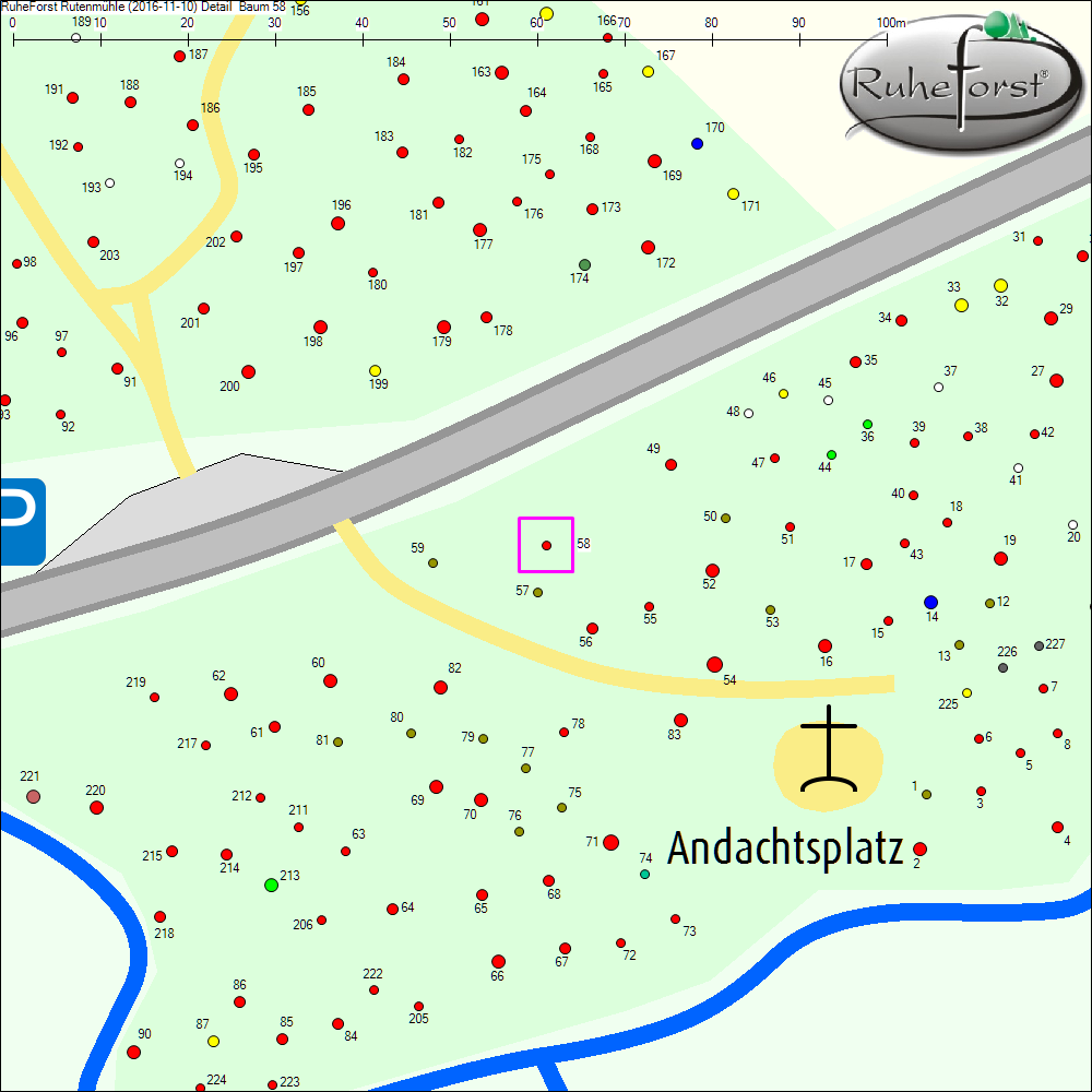 Detailkarte zu Baum 58