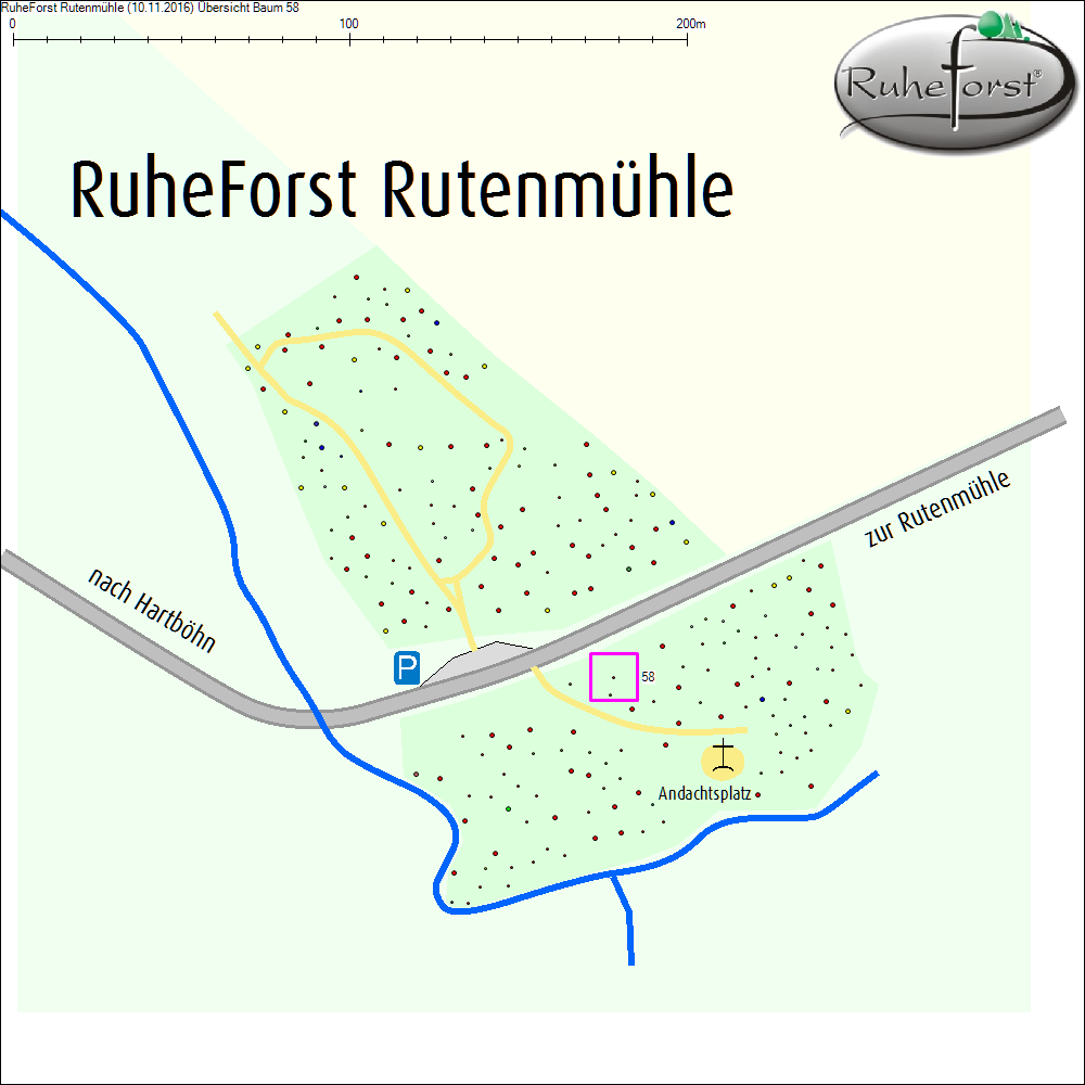 &Uuml;bersichtskarte zu Baum 58