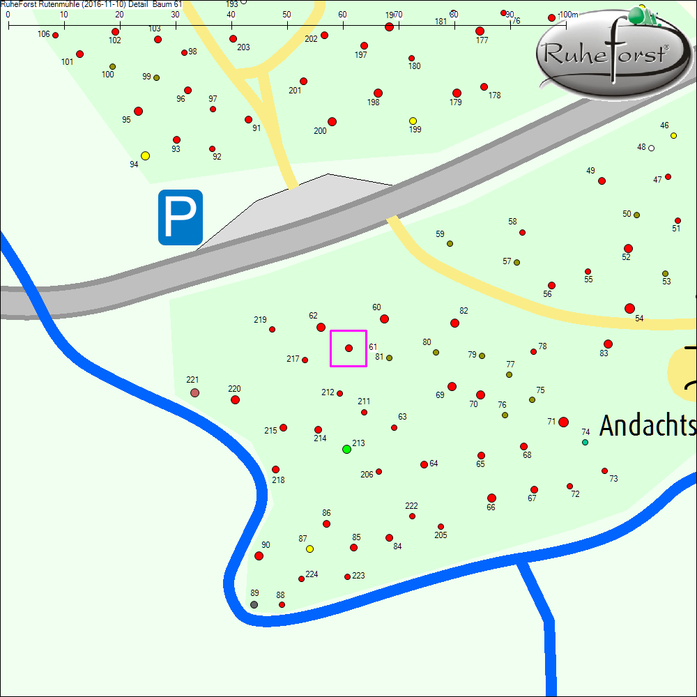 Detailkarte zu Baum 61