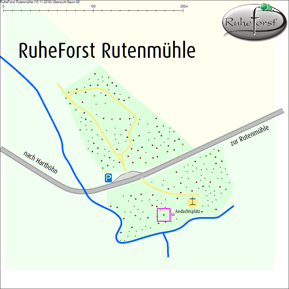 &Uuml;bersichtskarte zu Baum 68