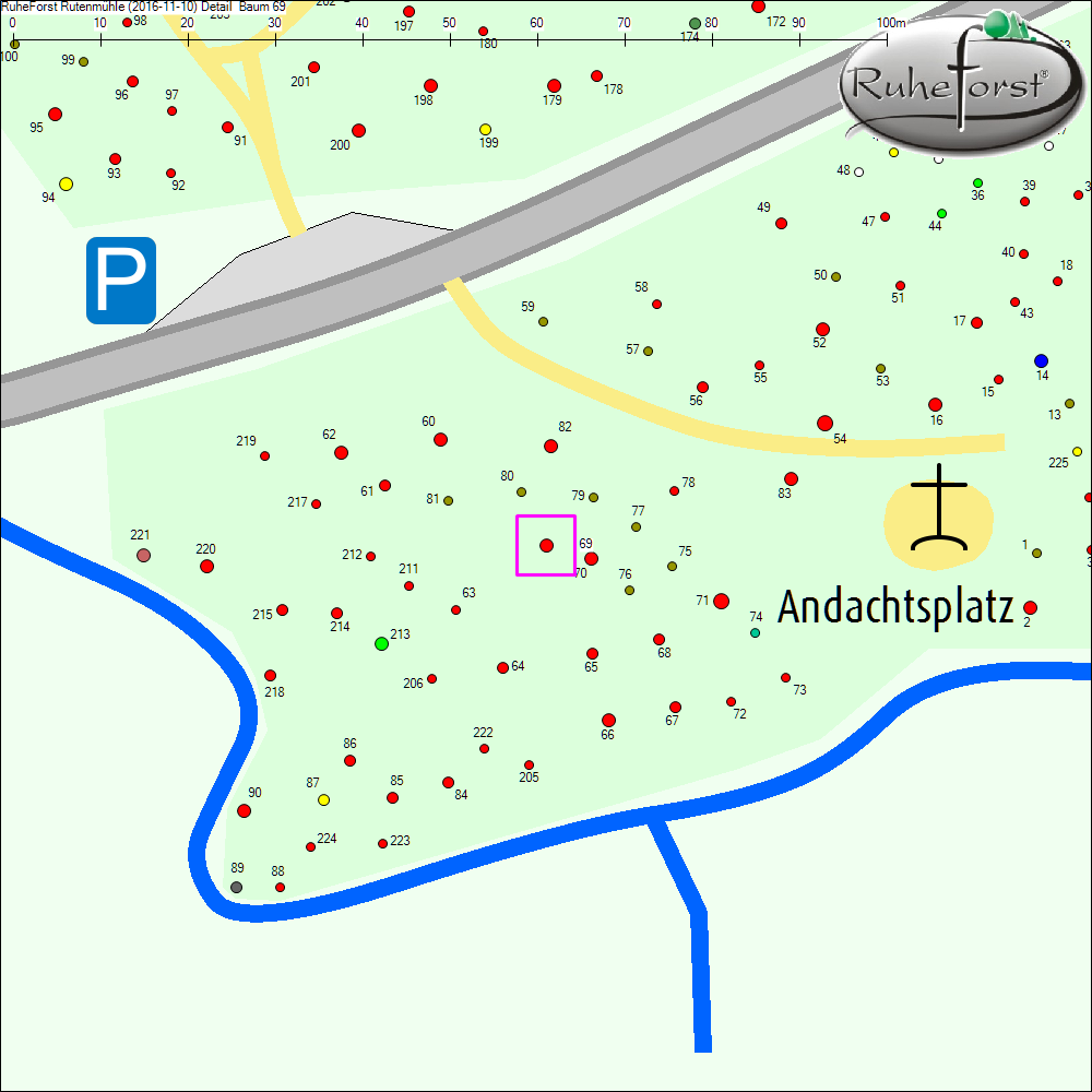 Detailkarte zu Baum 69