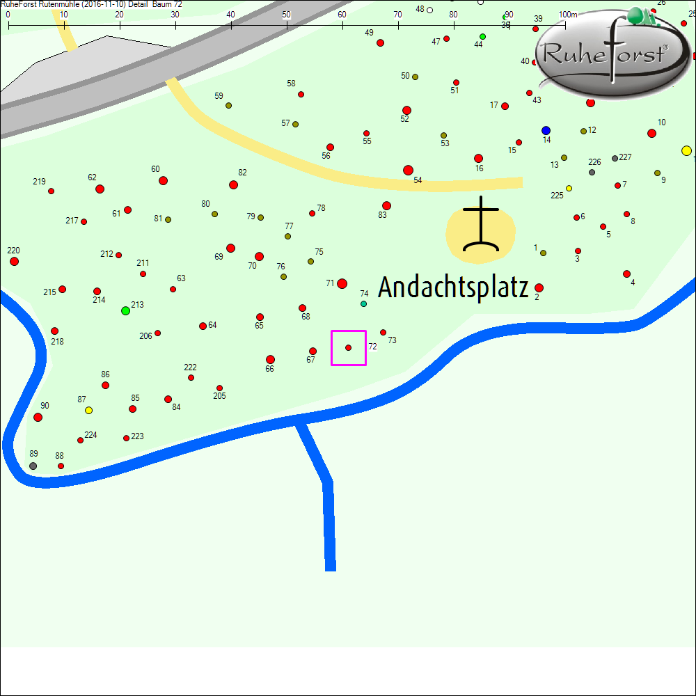 Detailkarte zu Baum 72