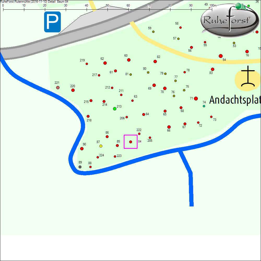 Detailkarte zu Baum 84
