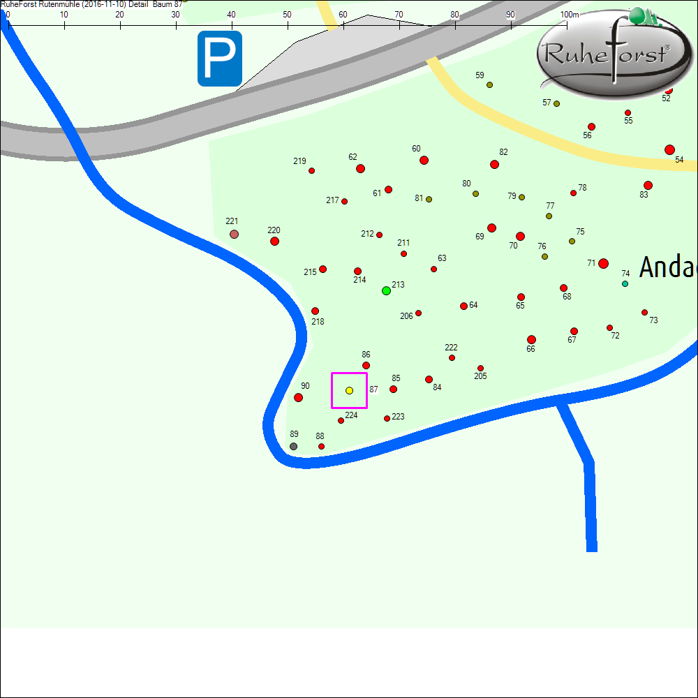 Detailkarte zu Baum 87