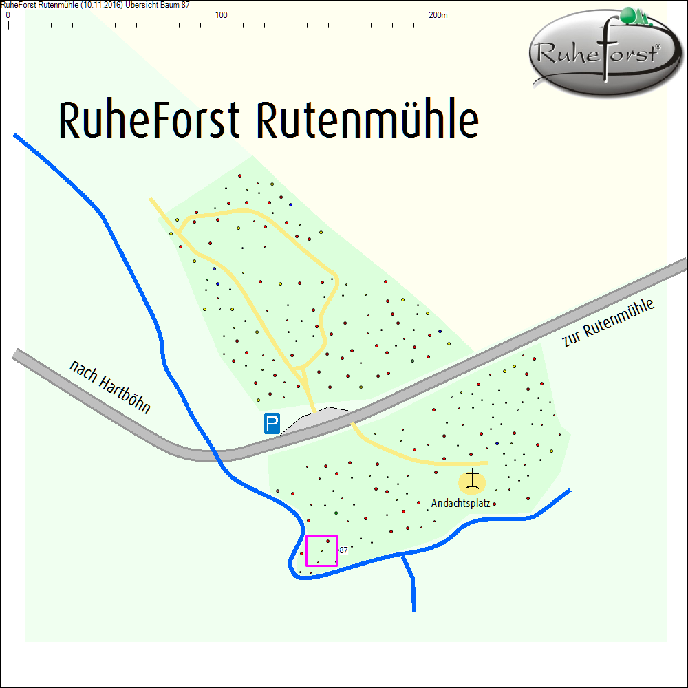 &Uuml;bersichtskarte zu Baum 87
