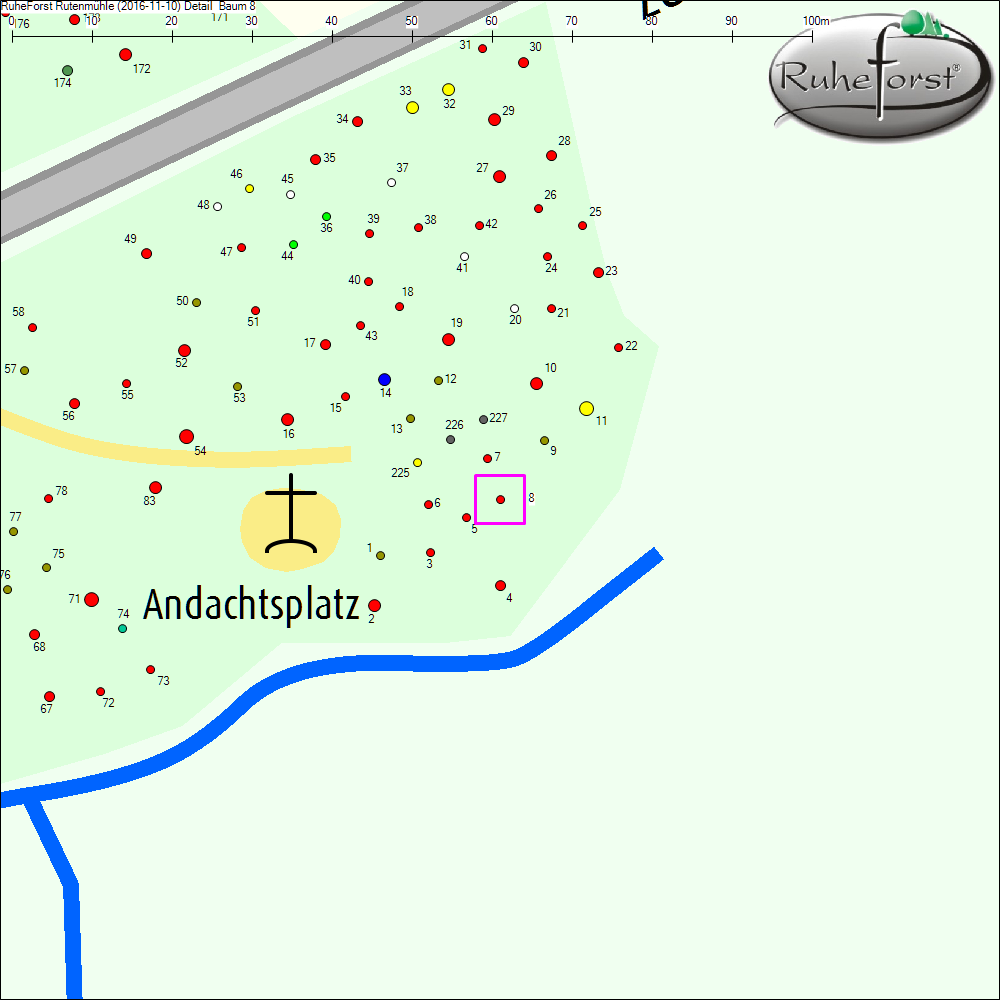 Detailkarte zu Baum 8