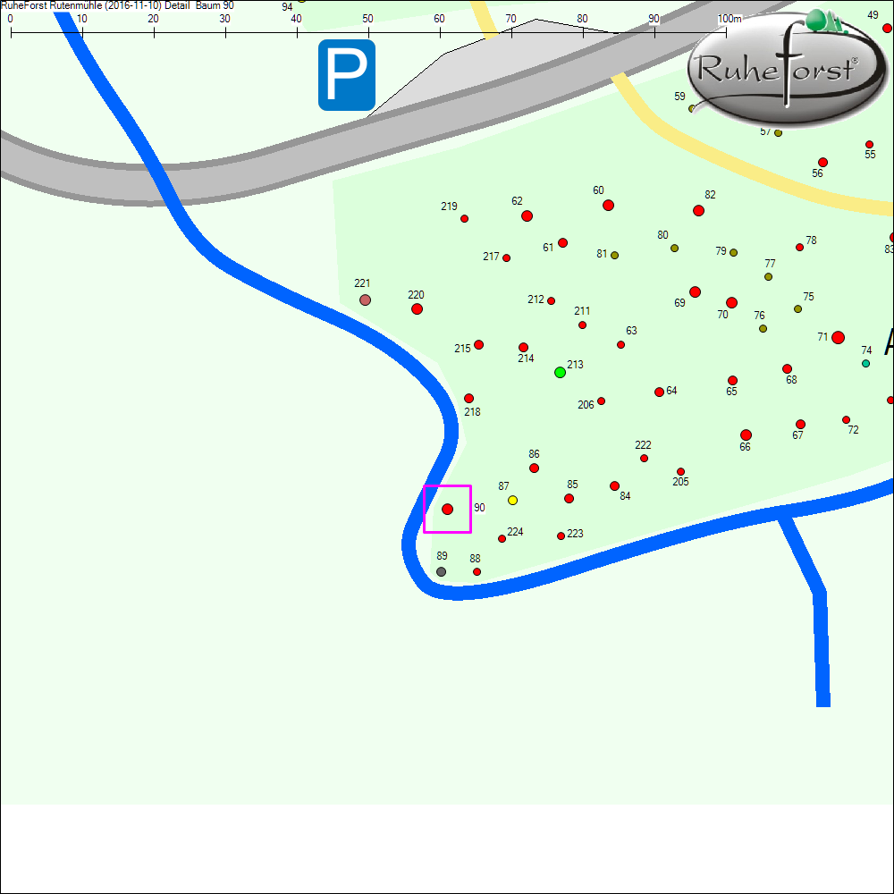 Detailkarte zu Baum 90